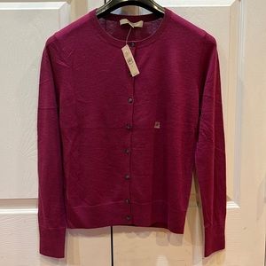 NWT women’s classic Loft crew neck cardigan size M